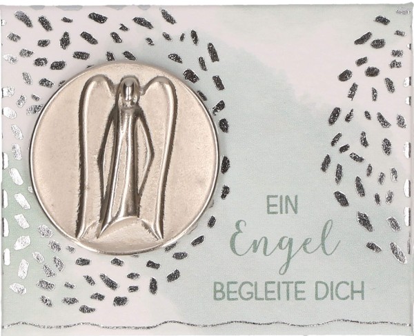 Engel-Handschmeichler "Ein Engel begleite dich" Metall 2,5 cm