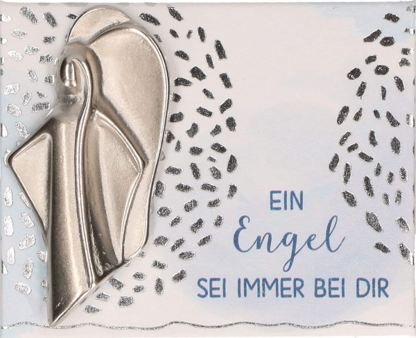 Engel-Handschmeichler "Ein Engel sei immer bei dir" Metall 3,9 x 1,9 cm